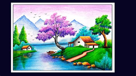 scenery drawings|cute scenery drawings.
